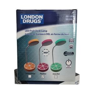 ♥️2/$25 LONDON DRUGS (Pink) LED Fruit Desk Lamp